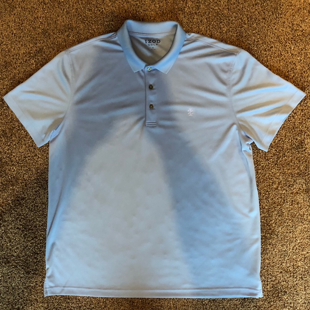 Izod Men’s Light Blue Golf Polo Shirt Size XL